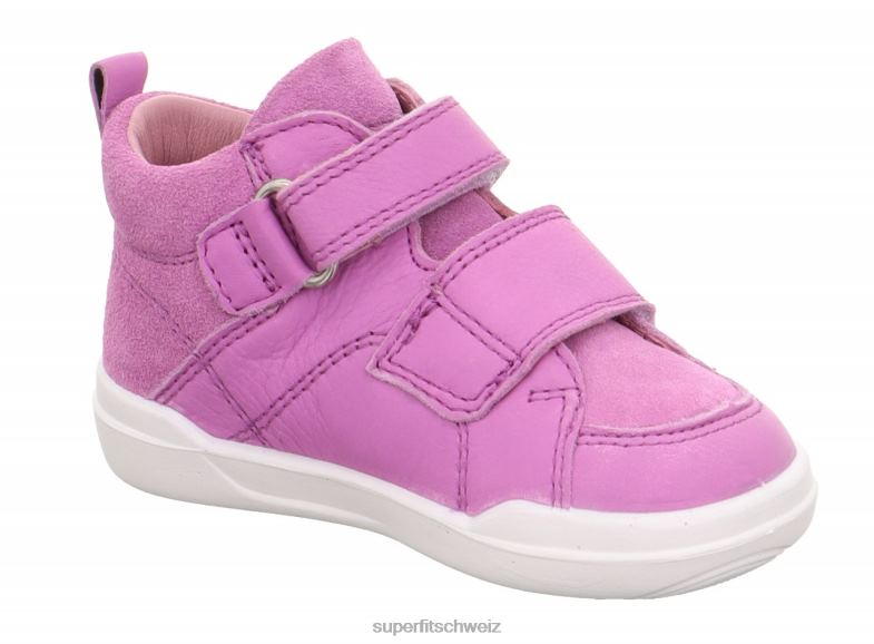 Babys hohe Turnschuhe 44B2D346 Superfit superfree - Sneaker hoch mit Klettverschluss lila