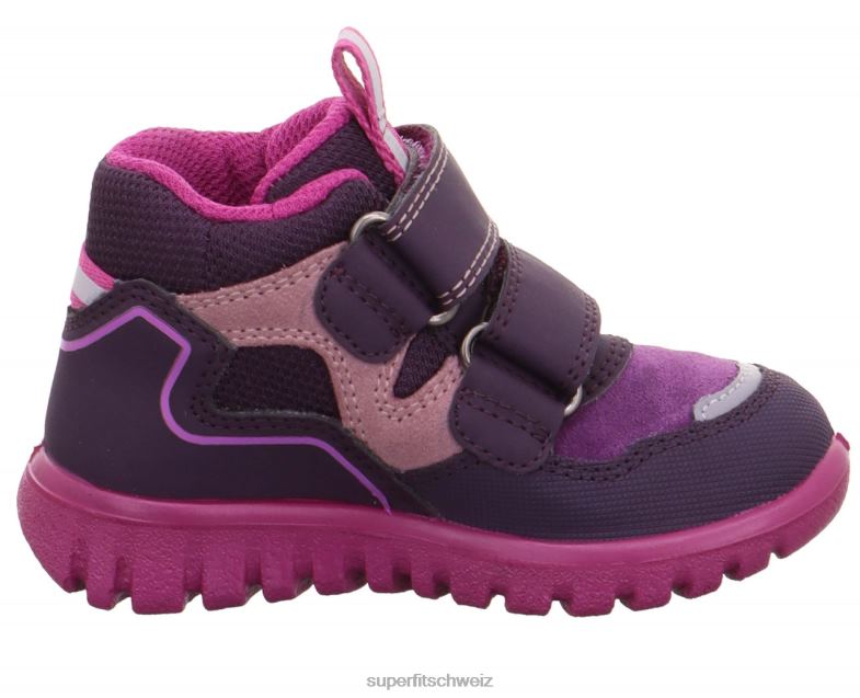 Babys hohe Turnschuhe 44B2D368 Superfit sport7 mini - Sneaker hoch mit Klettverschluss Purpur Rosa
