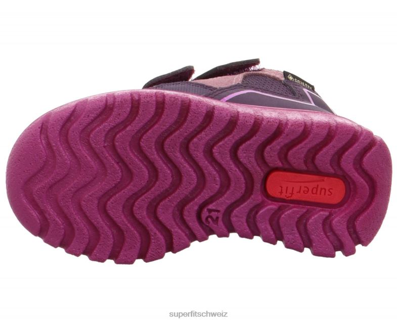 Babys hohe Turnschuhe 44B2D368 Superfit sport7 mini - Sneaker hoch mit Klettverschluss Purpur Rosa