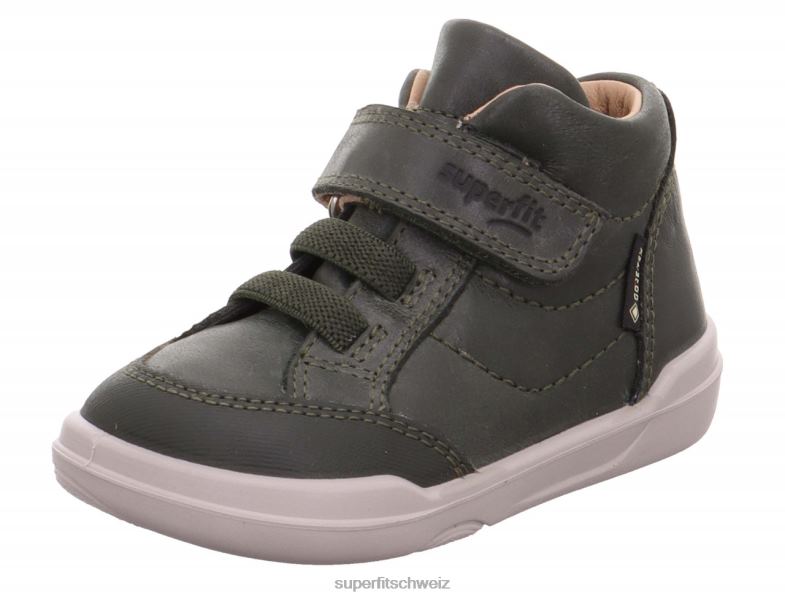 Babys hohe Turnschuhe 44B2D372 Superfit superfree - Sneaker hoch mit Klettverschluss Grün