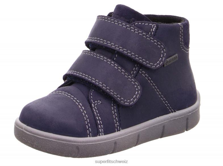 Babys hohe Turnschuhe 44B2D374 Superfit ulli - Sneaker hoch mit Klettverschluss Blau