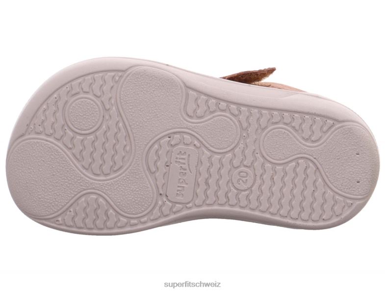 Babys hohe Turnschuhe 44B2D393 Superfit superfree - Sneaker hoch mit Klettverschluss braun