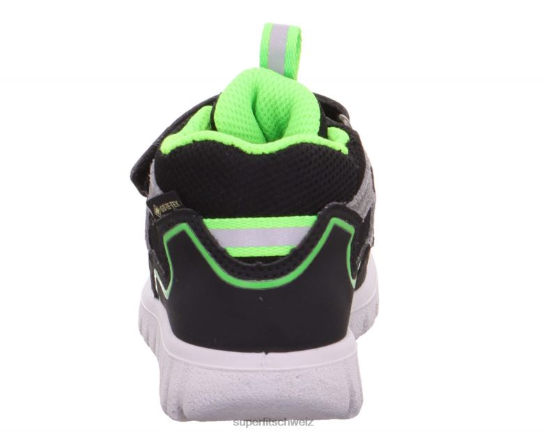 Babys hohe Turnschuhe 44B2D401 Superfit sport7 mini - Sneaker hoch mit Klettverschluss Schwarz Grün