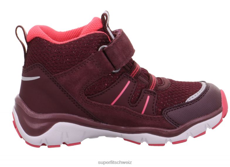 Babys hohe Turnschuhe 44B2D403 Superfit sport5 - Sneaker hoch mit Klettverschluss rot Rosa