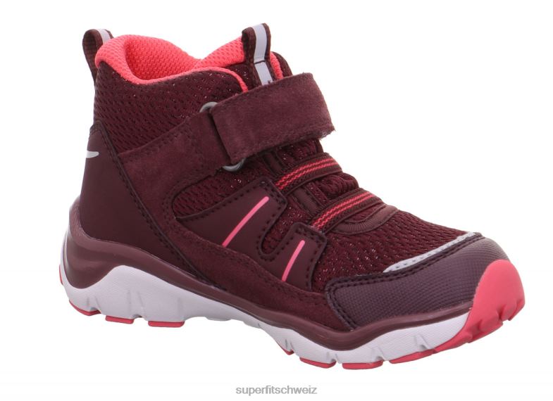Babys hohe Turnschuhe 44B2D403 Superfit sport5 - Sneaker hoch mit Klettverschluss rot Rosa