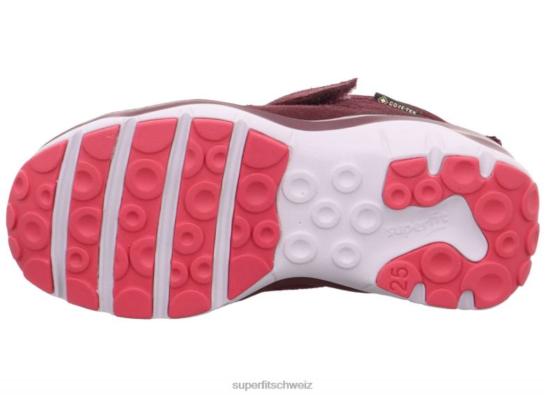 Babys hohe Turnschuhe 44B2D403 Superfit sport5 - Sneaker hoch mit Klettverschluss rot Rosa