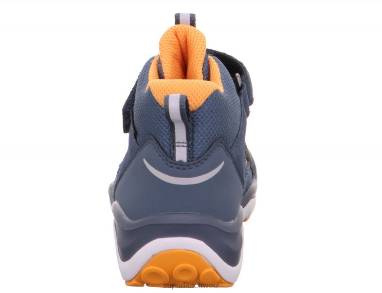 Babys hohe Turnschuhe 44B2D406 Superfit sport5 - Sneaker hoch mit Klettverschluss blau/orange