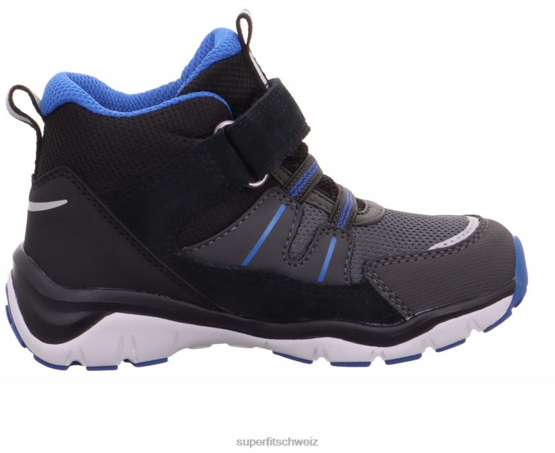 Babys hohe Turnschuhe 44B2D408 Superfit sport5 - Sneaker hoch mit Klettverschluss Schwarz Blau