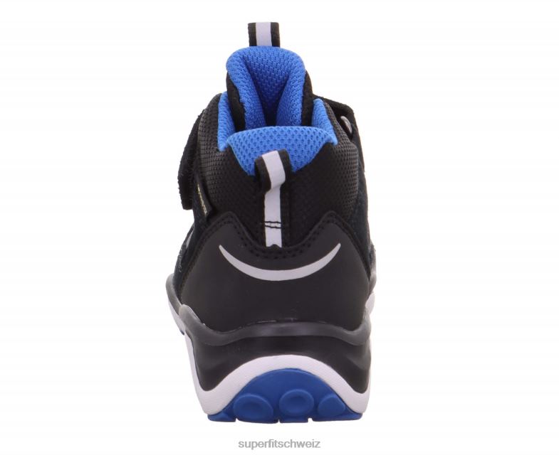 Babys hohe Turnschuhe 44B2D408 Superfit sport5 - Sneaker hoch mit Klettverschluss Schwarz Blau