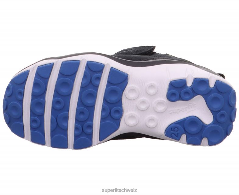 Babys hohe Turnschuhe 44B2D408 Superfit sport5 - Sneaker hoch mit Klettverschluss Schwarz Blau
