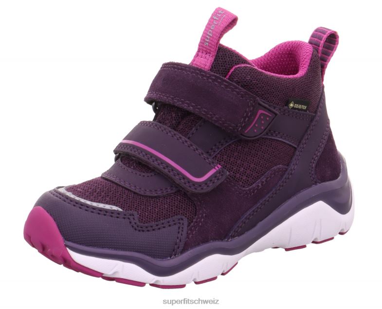 Babys hohe Turnschuhe 44B2D418 Superfit sport5 - Sneaker hoch mit Klettverschluss Purpur Rosa