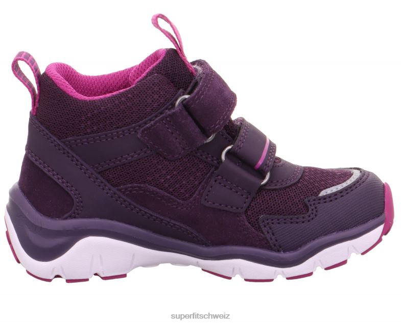 Babys hohe Turnschuhe 44B2D418 Superfit sport5 - Sneaker hoch mit Klettverschluss Purpur Rosa