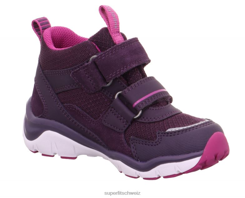 Babys hohe Turnschuhe 44B2D418 Superfit sport5 - Sneaker hoch mit Klettverschluss Purpur Rosa