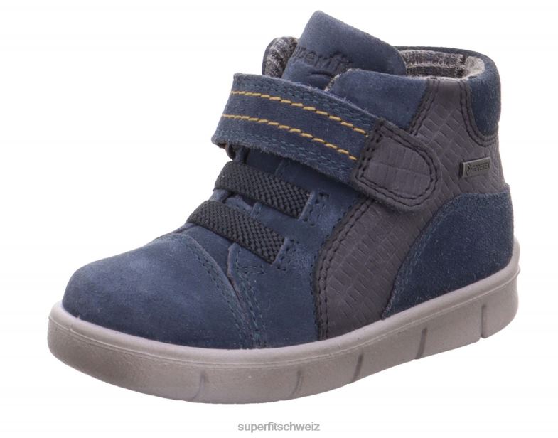 Babys hohe Turnschuhe 44B2D422 Superfit ulli - Sneaker hoch mit Klettverschluss Blau