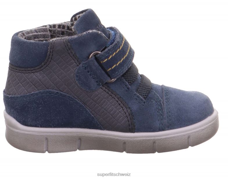 Babys hohe Turnschuhe 44B2D422 Superfit ulli - Sneaker hoch mit Klettverschluss Blau