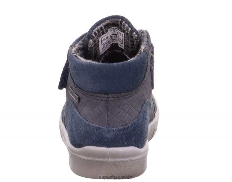 Babys hohe Turnschuhe 44B2D422 Superfit ulli - Sneaker hoch mit Klettverschluss Blau
