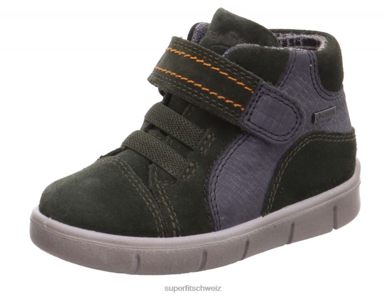 Babys hohe Turnschuhe 44B2D431 Superfit ulli - Sneaker hoch mit Klettverschluss Grün