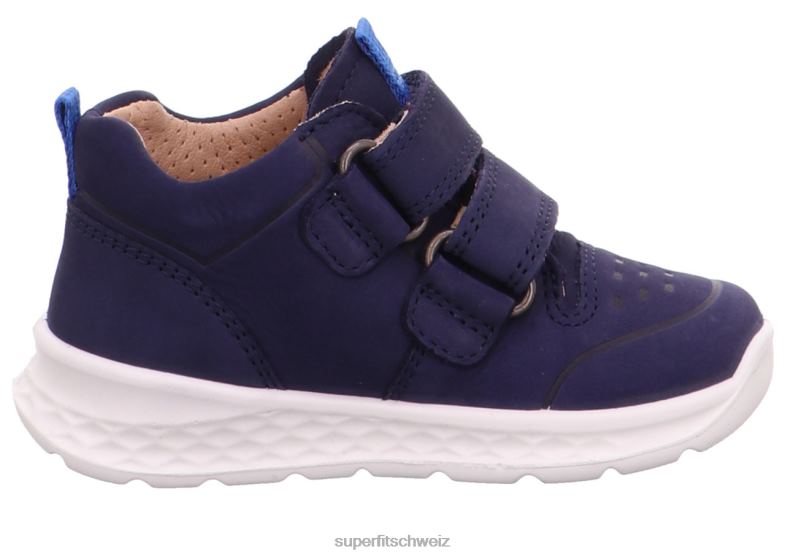 Babys niedrige Turnschuhe 44B2D237 Superfit Breeze - Low-Sneaker mit Klettverschluss Blau