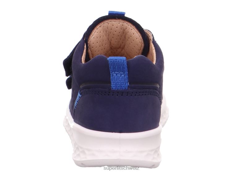 Babys niedrige Turnschuhe 44B2D237 Superfit Breeze - Low-Sneaker mit Klettverschluss Blau