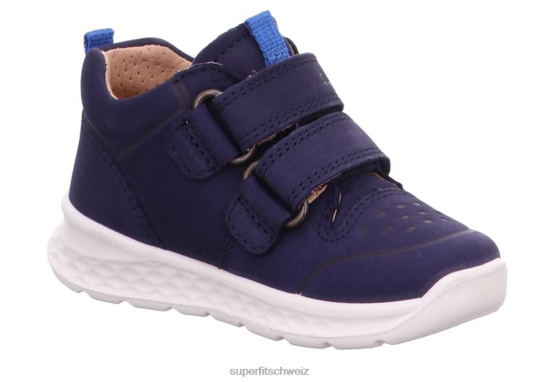 Babys niedrige Turnschuhe 44B2D237 Superfit Breeze - Low-Sneaker mit Klettverschluss Blau