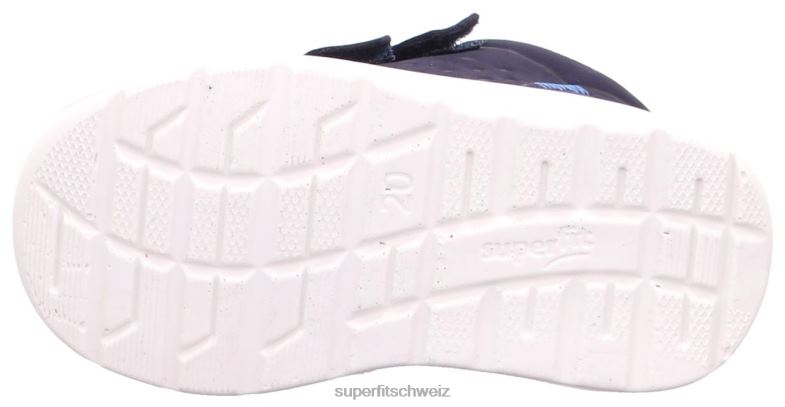 Babys niedrige Turnschuhe 44B2D237 Superfit Breeze - Low-Sneaker mit Klettverschluss Blau
