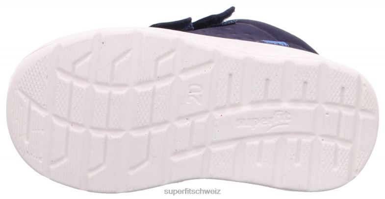 Babys niedrige Turnschuhe 44B2D237 Superfit Breeze - Low-Sneaker mit Klettverschluss Blau