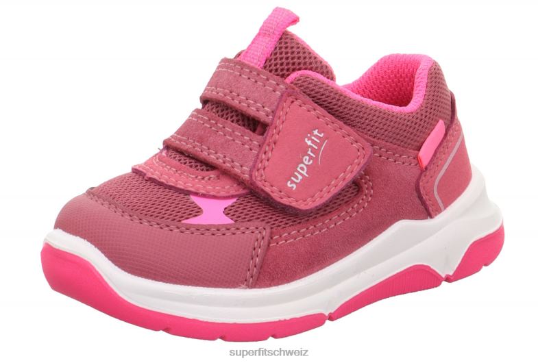 Babys niedrige Turnschuhe 44B2D244 Superfit Cooper – Sneaker Low mit Klettverschluss Rosa
