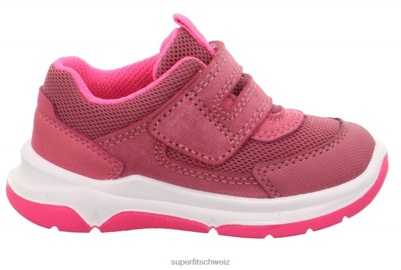 Babys niedrige Turnschuhe 44B2D244 Superfit Cooper – Sneaker Low mit Klettverschluss Rosa