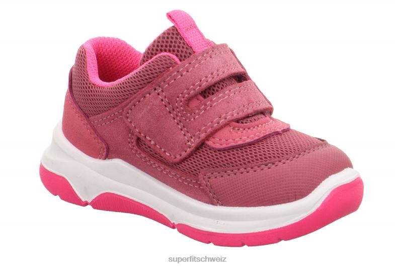 Babys niedrige Turnschuhe 44B2D244 Superfit Cooper – Sneaker Low mit Klettverschluss Rosa