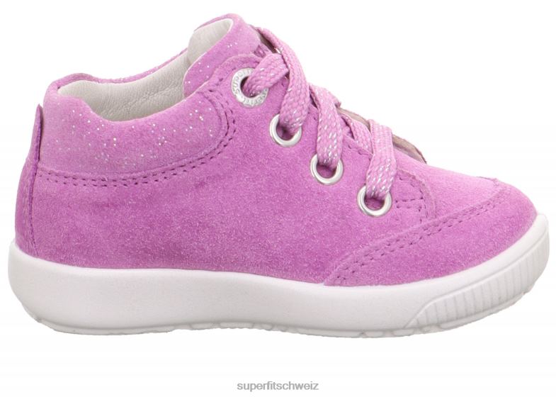 Babys niedrige Turnschuhe 44B2D246 Superfit Starlight - Low-Sneaker mit Schnürung lila