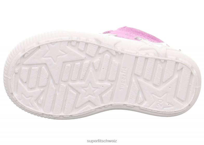 Babys niedrige Turnschuhe 44B2D246 Superfit Starlight - Low-Sneaker mit Schnürung lila