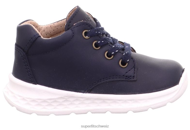 Babys niedrige Turnschuhe 44B2D249 Superfit Breeze - Low-Sneaker mit Schnürung Blau