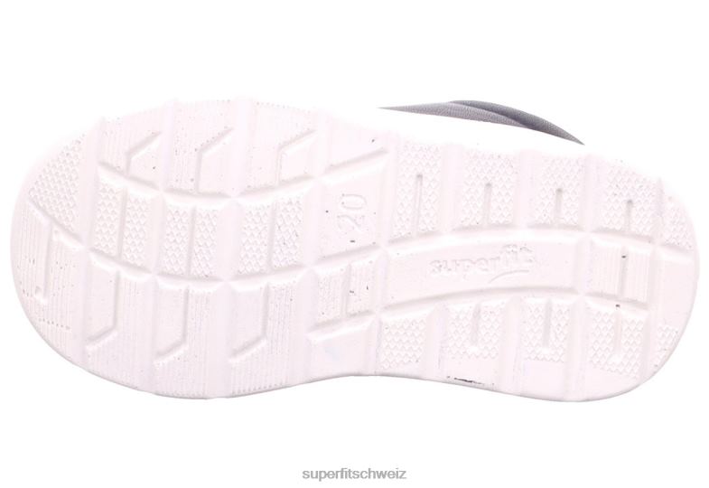 Babys niedrige Turnschuhe 44B2D249 Superfit Breeze - Low-Sneaker mit Schnürung Blau