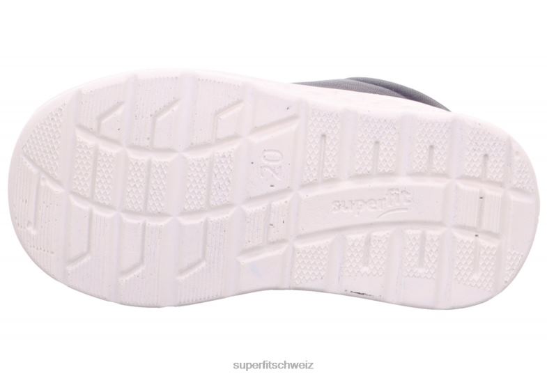Babys niedrige Turnschuhe 44B2D249 Superfit Breeze - Low-Sneaker mit Schnürung Blau