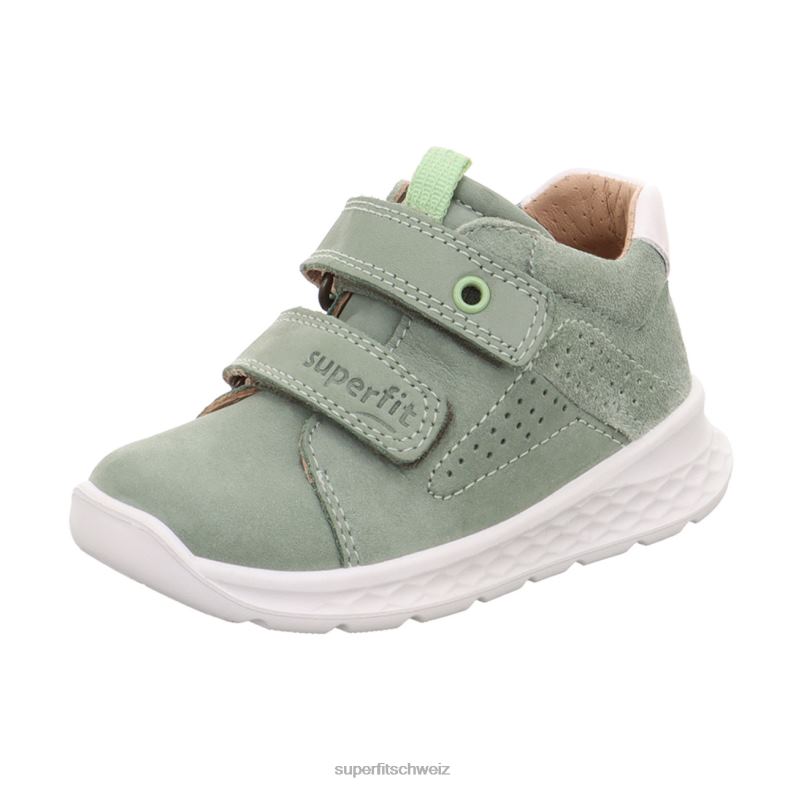 Babys niedrige Turnschuhe 44B2D264 Superfit Breeze - Low-Sneaker mit Klettverschluss hellgrün