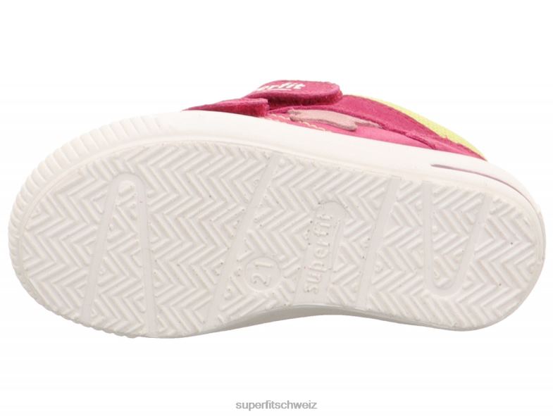 Babys niedrige Turnschuhe 44B2D265 Superfit moppy - Sneaker Low mit Klettverschluss Rosa
