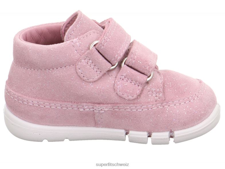 Babys niedrige Turnschuhe 44B2D268 Superfit Flexy - Sneaker Low mit Klettverschluss Rosa