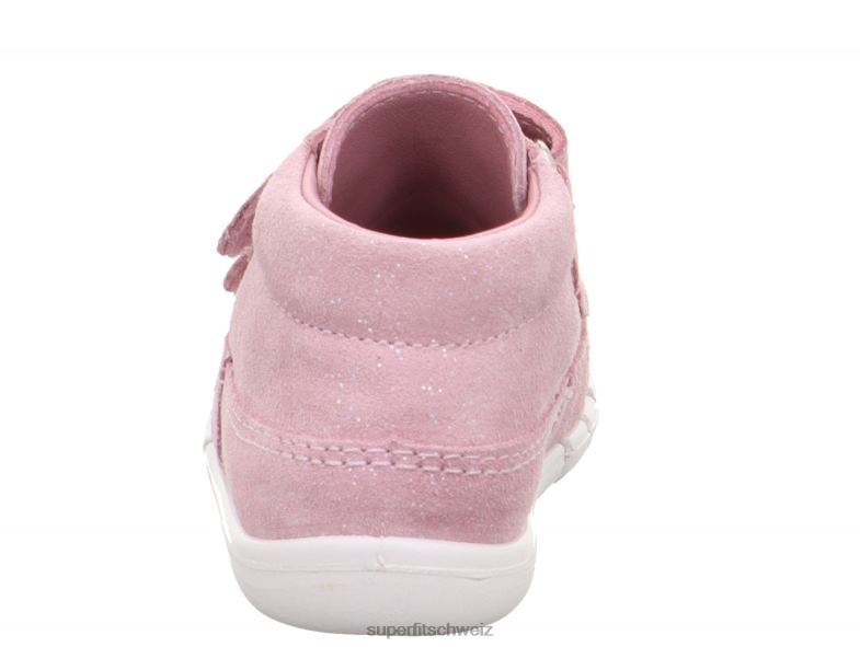 Babys niedrige Turnschuhe 44B2D268 Superfit Flexy - Sneaker Low mit Klettverschluss Rosa
