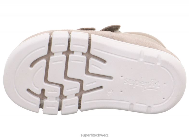 Babys niedrige Turnschuhe 44B2D279 Superfit Flexy - Sneaker Low mit Klettverschluss Beige
