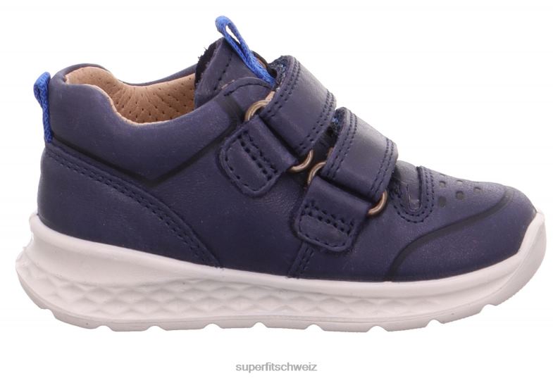 Babys niedrige Turnschuhe 44B2D282 Superfit Breeze - Low-Sneaker mit Klettverschluss Blau