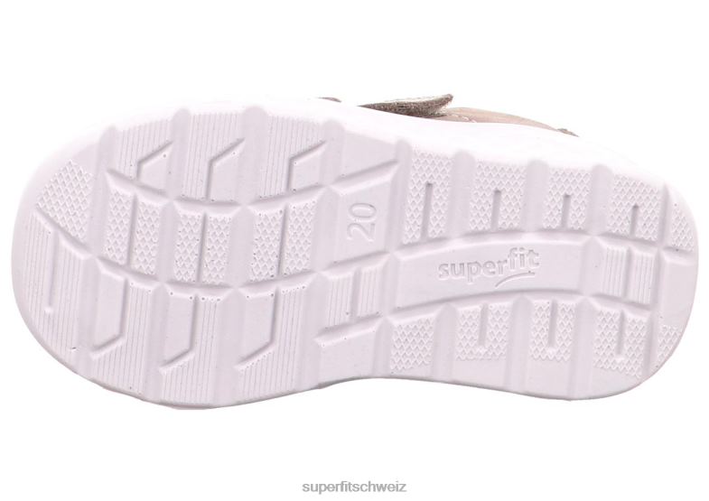 Babys niedrige Turnschuhe 44B2D291 Superfit Breeze - Low-Sneaker mit Klettverschluss beige/gelb