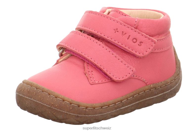 Babys niedrige Turnschuhe 44B2D292 Superfit Saturnus – Sneaker Low mit Klettverschluss rot Rosa