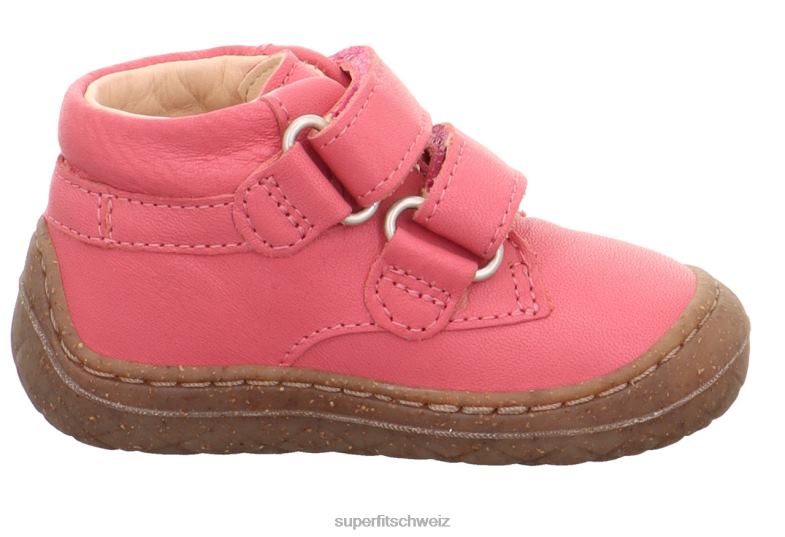 Babys niedrige Turnschuhe 44B2D292 Superfit Saturnus – Sneaker Low mit Klettverschluss rot Rosa