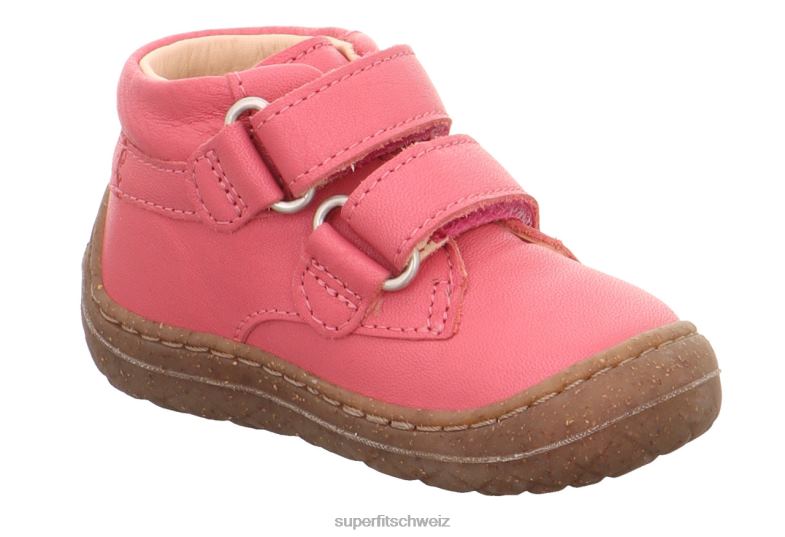 Babys niedrige Turnschuhe 44B2D292 Superfit Saturnus – Sneaker Low mit Klettverschluss rot Rosa