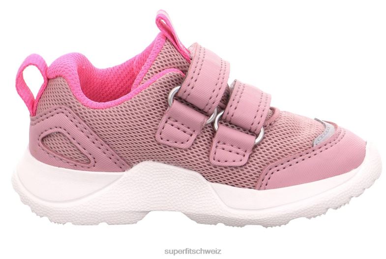 Babys niedrige Turnschuhe 44B2D293 Superfit Rush - Low-Sneaker mit Klettverschluss Rosa