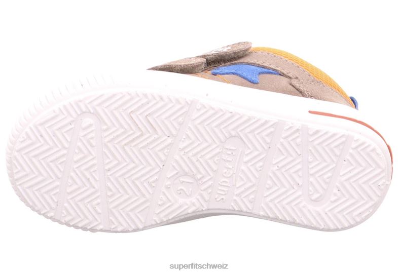 Babys niedrige Turnschuhe 44B2D294 Superfit moppy - Sneaker Low mit Klettverschluss beige/orange