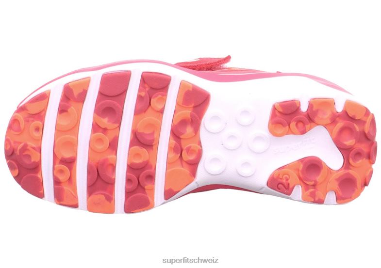 Babys niedrige Turnschuhe 44B2D302 Superfit sport5 - Sneaker Low mit Klettverschluss rosa/orange