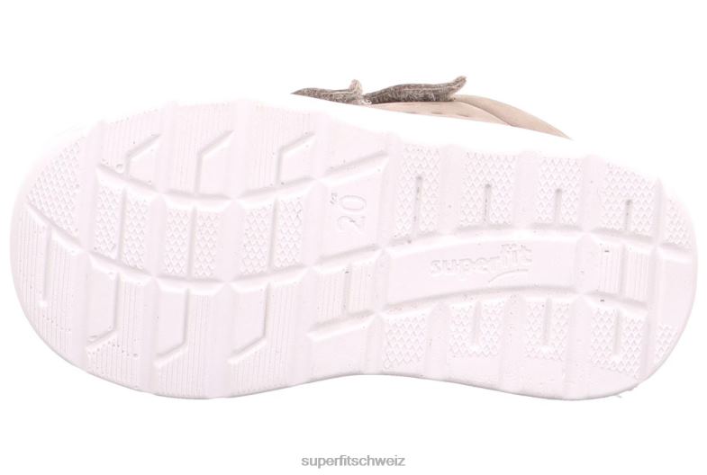 Babys niedrige Turnschuhe 44B2D303 Superfit Breeze - Low-Sneaker mit Klettverschluss beige/gelb