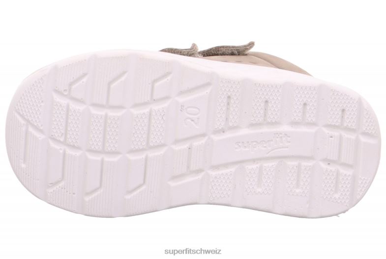 Babys niedrige Turnschuhe 44B2D303 Superfit Breeze - Low-Sneaker mit Klettverschluss beige/gelb