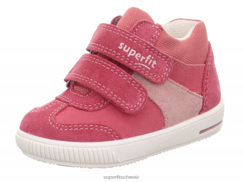 Babys niedrige Turnschuhe 44B2D307 Superfit moppy - Sneaker Low mit Klettverschluss Rosa